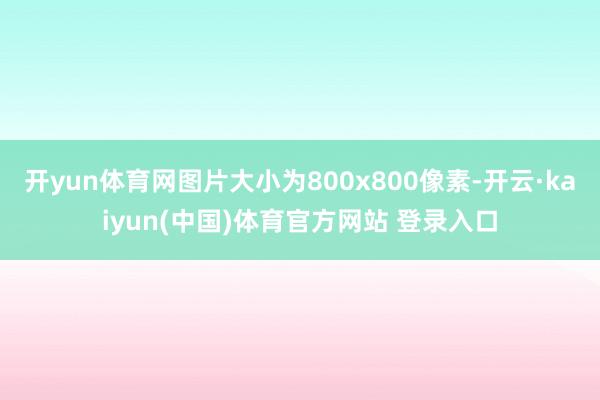 开yun体育网图片大小为800x800像素-开云·kaiyun(中国)体育官方网站 登录入口