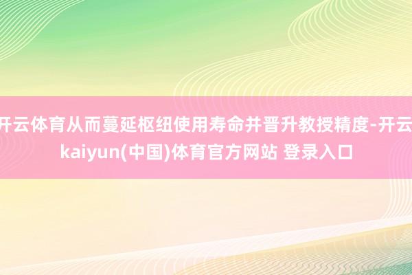 开云体育从而蔓延枢纽使用寿命并晋升教授精度-开云·kaiyun(中国)体育官方网站 登录入口